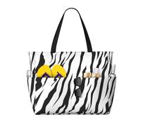 Hnnkloy Texture della tigre del Bengala,Borsa da spiaggia di grande capacità, borsa da viaggio a tracolla per donna, borsa a mano impermeabile