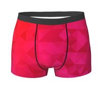 Hnnkloy Triangolo Fucsia Geometrico, Boxer da Uomo Comodo Intimo Elasticizzato,l