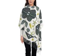 Hnnkloy Vita marina Stingray,Sciarpa da donna in cashmere imitazione grande e alla moda, scialle leggero con nappe, 197x72 cm