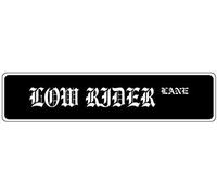 HNNT - Cartello Stradale Nero Lowrider, 40 x 25 cm, per Interni ed Esterni