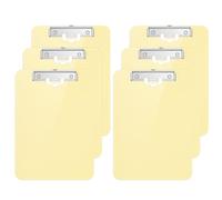 Hnogri A4 Portablocco plastica 6 Pezzi, rosa Appunti formato A4 standard per infermieri, studenti, ufficio e donne, appunti con portapenne e clip a basso profilo, dimensioni 31.5 x 22.5 cm, rosa