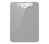 Hnogri A4 Portablocco plastica, Grigio Appunti formato A4 standard per infermieri, studenti, ufficio e donne, appunti con portapenne e clip a basso profilo, dimensioni 31.5 x 22.5 cm, Grigio