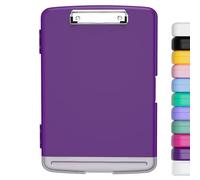 Hnogri Appunti in plastica con custodia, cartelletta con apertura laterale per appunti, peso leggero, scrittura scorrevole per il lavoro, dimensioni 36 x 24 x 3,5 cm.