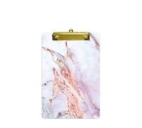 Hnogri Piccolo Portablocco di plastica, Portablocco di formato A5 di design alla moda per studenti, Bambini, Mini Portablocco Dimensioni 15CM x 22.5CM, Crepa Marmo