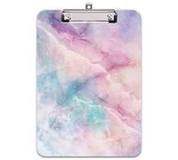 Hnogri Portablocco A4 plastica rigida, Fashion design clipboard a4, Tavolette per appunti e raccoglitori moduliDimensione lettera, Marmo da sogno