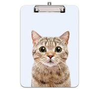 Hnogri Portablocco A4 plastica rigida, Fashion design clipboard a4, Tavolette per appunti e raccoglitori moduliDimensione lettera, Cute Cat