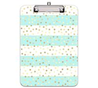 Hnogri Portablocco A4 plastica rigida, Fashion design clipboard a4, Tavolette per appunti e raccoglitori moduliDimensione lettera, Macchie a strisce