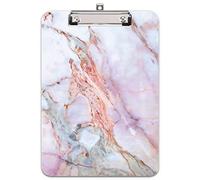 Hnogri Portablocco A4 plastica rigida, Fashion design clipboard a4, Tavolette per appunti e raccoglitori moduliDimensione lettera, Crepa Marmo