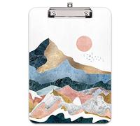 Hnogri Portablocco A4 plastica rigida, Fashion design clipboard a4, Tavolette per appunti e raccoglitori moduliDimensione lettera, Mountain