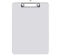 Hnogri portablocco in plastica, portablocco rosso standard A4 formato lettera, per studenti, forniture per ufficio, portablocco con clip a basso profilo, dimensioni 31 x 23 cm.