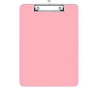 Hnogri portablocco in plastica, portablocco rosso standard A4 formato lettera, per studenti, forniture per ufficio, portablocco con clip a basso profilo, dimensioni 31 x 23 cm.