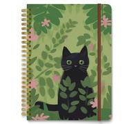 Hnogri Quaderno a spirale, Diario foderato con copertina rigida per le donne, medio 15,2 x 21,3 cm, 160 pagine di carta spessa, quaderni a righe A5 per la scrittura, l'ufficio e la scuola.