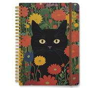 Hnogri Quaderno a spirale, Diario foderato con copertina rigida per le donne, medio 15,2 x 21,3 cm, 160 pagine di carta spessa, quaderni a righe A5 per la scrittura, l'ufficio e la scuola.