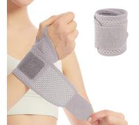 Hnonoxy Protezione del Polso Traspirante, Supporto per la mano, Guaina per la Distorsione del Polso e per il Tendine, Copertura Speciale per lo Sport e il Fitness per Uomini e Donne (Grigio)