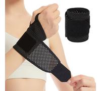 Hnonoxy Protezione del Polso Traspirante, Supporto per la mano, Guaina per la Distorsione del Polso e per il Tendine, Copertura Speciale per lo Sport e il Fitness per Uomini e Donne (Nero)