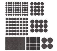 HNR Feltrini per Sedie 157 Pezzi - Cuscinetti in Feltro Adesivi da 3mm, Protezioni Antigraffio per Gambe di Mobili, Piedini Autoadesivi per Pavimenti, Riduci Rumore e Graffi (Marrone)