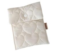 HNsdsvcd Imbottitura sanitaria Borsa di immagazzinaggio Portatile Periodo Sacchetto Tamponi Sacchetto Sanitari Tovaglioli di Stoccaggio Sacchetto Primo Periodo Regalo Per Ragazza, bianco
