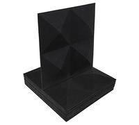 Hnsedjdh 12Er-Pack - Pannello insonorizzante a piramide, 30,5 x 30,5 x 0,3 cm, colore: Nero