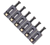 Hnsedjdh 6 Pezzi Metallo Chitarre Brucken Ball Roller Corde Tremolo BrüCken Senna per Parti di Chitarra Elettrica, Nero