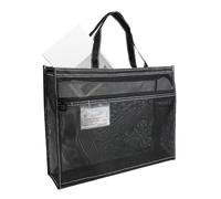 Hnsphui Borse per documenti con cerniera in rete, Borsa per documenti con cerniera in rete, Borsa portaoggetti trasparente per poster da 17 x 13 x 4,4 pollici con maniglia e, Supporto per opere d'art