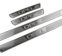 HNSWJZDY per Opel Grandland 2021-2024,4PCS Battitacco in Acciaio Inox Anti-Graffio della Porta Door Sill Kick Plates Trims Protector Esterno Batticalcagno Accessori