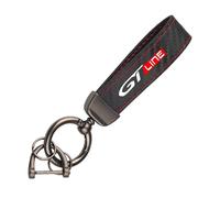 HNSWJZDY Portachiavi per Auto per Peugeot GT Line 3008 4008 5008 2008,Personalizzato Durevole Conveniente in Pelle Portachiavi Auto Antifurto Accessori,R