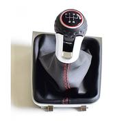 HNTFSM Pomello del cambio per VW Golf 7 A7 MK7 GTI GTD 2013-2018, 5/6 Marce, Pomello Leva Cambio Gear, Pelle e Plastica, Nero, Sinistra