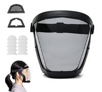 HNTKGME Visiera Protettiva Completa Anti-Appannamento, Maschera Di Sicurezza Per La Molatura, Visiera Per Il Taglio (B,10 filters)