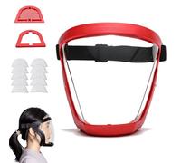 HNTKGME Visiera Protettiva Completa Anti-Appannamento, Maschera Di Sicurezza Per La Molatura, Visiera Per Il Taglio (F,10 filters)