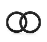 HNULGVI Anelli Ginnastica 1 Paio di Anelli for Ginnastica Addominale, for trazioni, Allenamento for la Forza del Corpo e alla Sbarra per Il Concorso(2 Black Rings)