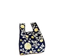 HNULGVI Borsa Da Polso Con Nodo Mini Borsa Da Polso Portatile Con Nodo Donna Manico Superiore Semplice Floreale For La Spesa For Chiave Del Telefono Portatile(Color-2)