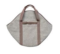 HNULGVI Borsa per Padella in Ghisa Borsa for padella da 1-3 pezzi Custodia | Borse for piastre da picnic all'aperto con tasca laterale con cerniera for piastra for griglia 600D Oxford(Browm 3PCS)