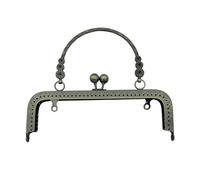 HNULGVI Chiusura A Telai 18 CENTIMETRI/20 Centimetri Retro Chiusura della Borsa Telaio Bacio di Blocco del Metallo Fibbia for Il Mestiere DIY Borsa Fare Parti Sacchetto per Fai da Te(Bronze-18cm)