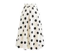 HNULGVI Costume da Bagno Intero Costume da Bagno Intero retrò Bianco Nero con Papillon Donna Gonna Sexy Spiaggia Abbigliamento(WD1237W0,Beige-S)