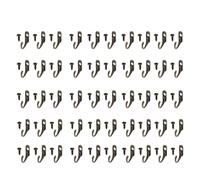 HNULGVI Ganci A J Ganci appendiabiti in lega di zinco, ganci vintage in bronzo, ganci da parete multiuso, ganci adesivi for porte, portaoggetti resistente for bagno e cucina(50PCS)