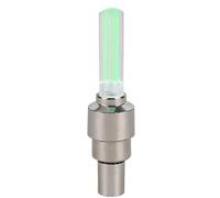 HNULGVI luci per Ruote di Bicicletta 1pc luci al Neon for Raggi di Bicicletta luci for Ruote di Bicicletta for Bici da Strada di Montagna Moto Pneumatici Tappi valvole for Pneumatici Luce(Green)