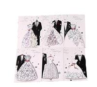 HNULGVI Partecipazioni Matrimonio 6 Set Di Inviti Nozze Eleganti Biglietti D'invito Design Occidentale For Lo Sposo E La Sposa Con Buste Universale