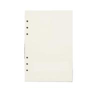 HNULGVI quaderni spirale Ricariche for quaderni ad anelli da 45 fogli/90 pagine, 6 fori, fogli mobili, diari A5 A6 A7(Blank,A6 95x172mm)