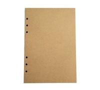 HNULGVI quaderni spirale Ricariche for quaderni ad anelli da 45 fogli/90 pagine, 6 fori, fogli mobili, diari A5 A6 A7(Yellow craft,A5 142x210mm)