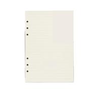 HNULGVI quaderni spirale Ricariche for quaderni ad anelli da 45 fogli/90 pagine, 6 fori, fogli mobili, diari A5 A6 A7(Lined,A5 142x210mm)