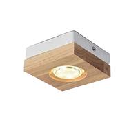 HNVBDOPAE Faretto da Soffitto in Legno Piccolo da Incasso 3W, Montaggio Superficiale, Pannello Led da Incasso con Driver, Soggiorno, Camera da Letto, Ristorante, Incasso a Incasso/Colore/Quadrato/