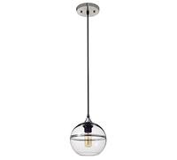 HNVBDOPAE Lampada,Da da Soffitto Minimalista per Isola Cucina, Sala da Pranzo,Dario Sferico in Vetro per Soggiorno,Da a Sospensiin Vetro con Personalità Creativa da Comodino/Blu/Diametro 25 Cm/9,8 Pol