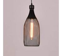 HNVBDOPAE Lampada da Soffitto in Stile Country Americano,Da da Soffitto con Bottiglia Di Vino in Filo Metallico,Dario Vintage con Calici da Vino,Dario Creativo in Ferro Battuto per Cucina, Sala da Pra
