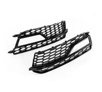 HNVCYT Auto Fendinebbia Copertura Per Audi A5 S-Line S5 2013-2017 Auto Anteriore Fendinebbia Cornice Griglia Maglia Guscio Cornice A Nido D'ape Foro Pannello Copertura (Black)