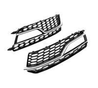 HNVCYT Auto Fendinebbia Copertura Per Audi A5 S-Line S5 2013-2017 Auto Anteriore Fendinebbia Cornice Griglia Maglia Guscio Cornice A Nido D'ape Foro Pannello Copertura (Chrome)