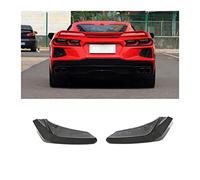 HNVCYT Auto In Fibra Di Carbonio Paraurti Posteriore Splitter Pinne Scratch Protector Winglets Estensione Posteriore Per Chevrolet Per Corvette C8 Per Stingray 2020-2022