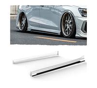 HNVCYT Per Audi A3 Sportback Berlina 4 Porte 2021 Auto Paraurti Laterale Diffusore Spoiler Labbro Deflettore Guardia Splitter Gonna Laterale Estensione Body Kit