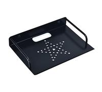 HNVNER Mensola Parete Alluminio Nero per Elettronica Router Modem Fire TV