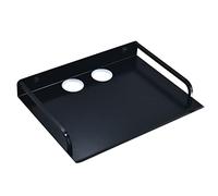 HNVNER Scaffale Multimediale, Mensola da Parete per Proiettori Ripiani Sospesi per TV Box, Lettori DVD, Ricevitori Hi-Fi, Console di Gioco e Modem, Nero Router Rack Supporto per TV Via Cavo