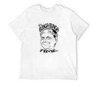 hnw Mens T-Shirt Italian Prime Minister Silvio Berlusconi Bunga Short Sleeve Crewneck TeeWhite L